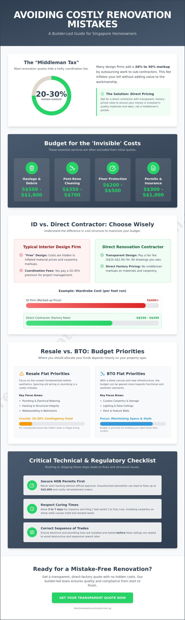 Common Renovation Mistakes to Avoid in Singapore: The 2026 Practical Guide