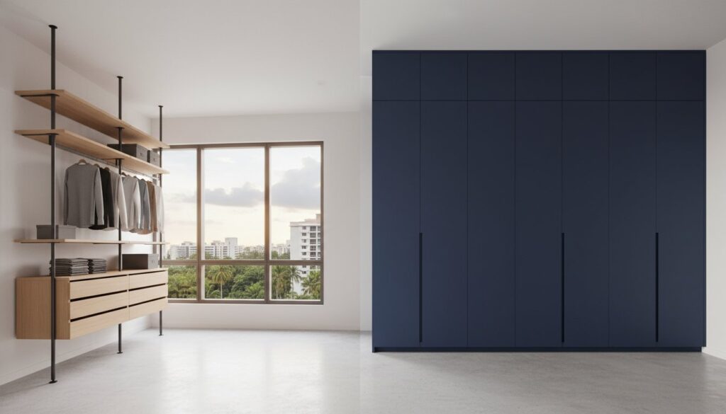 Pole System Wardrobe vs Built-in: The 2026 Singapore Homeowner’s Comparison Guide