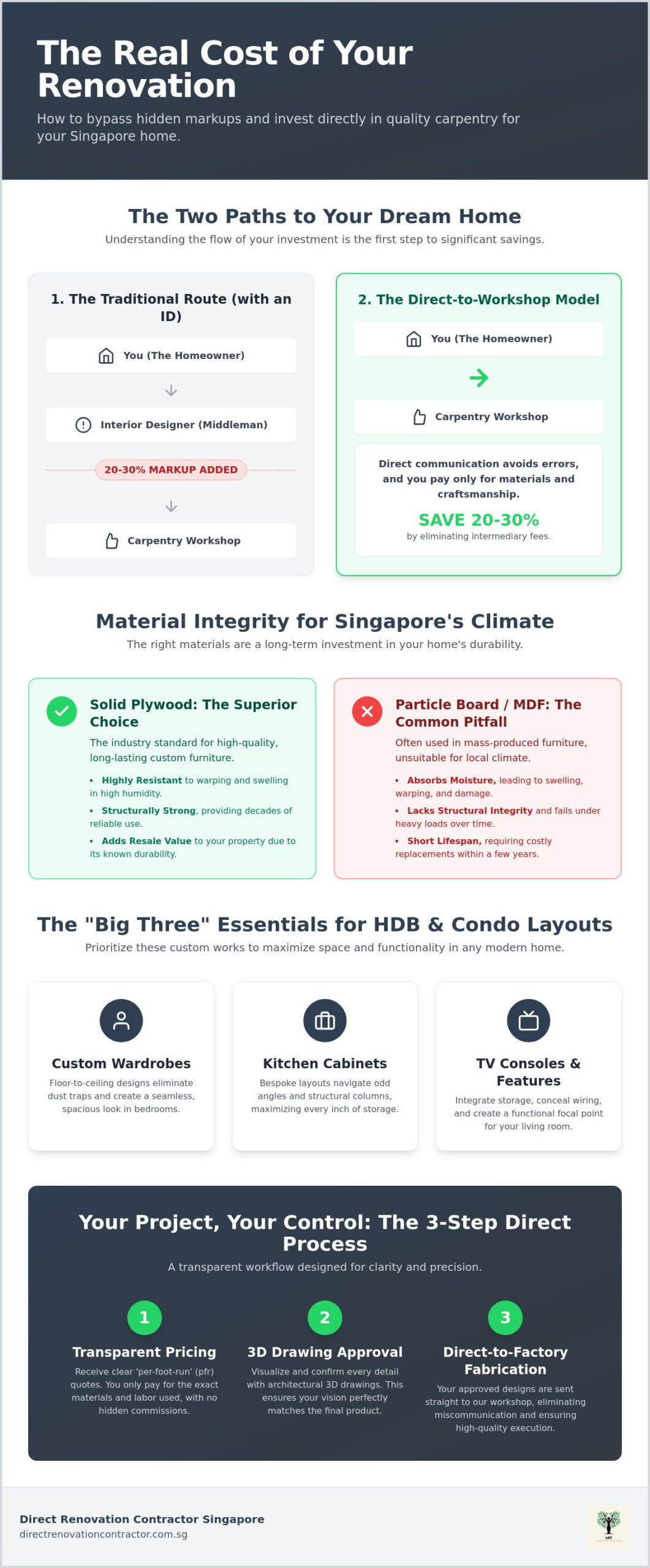 Cheap Carpentry Singapore: The 2026 Guide to Direct Factory Savings